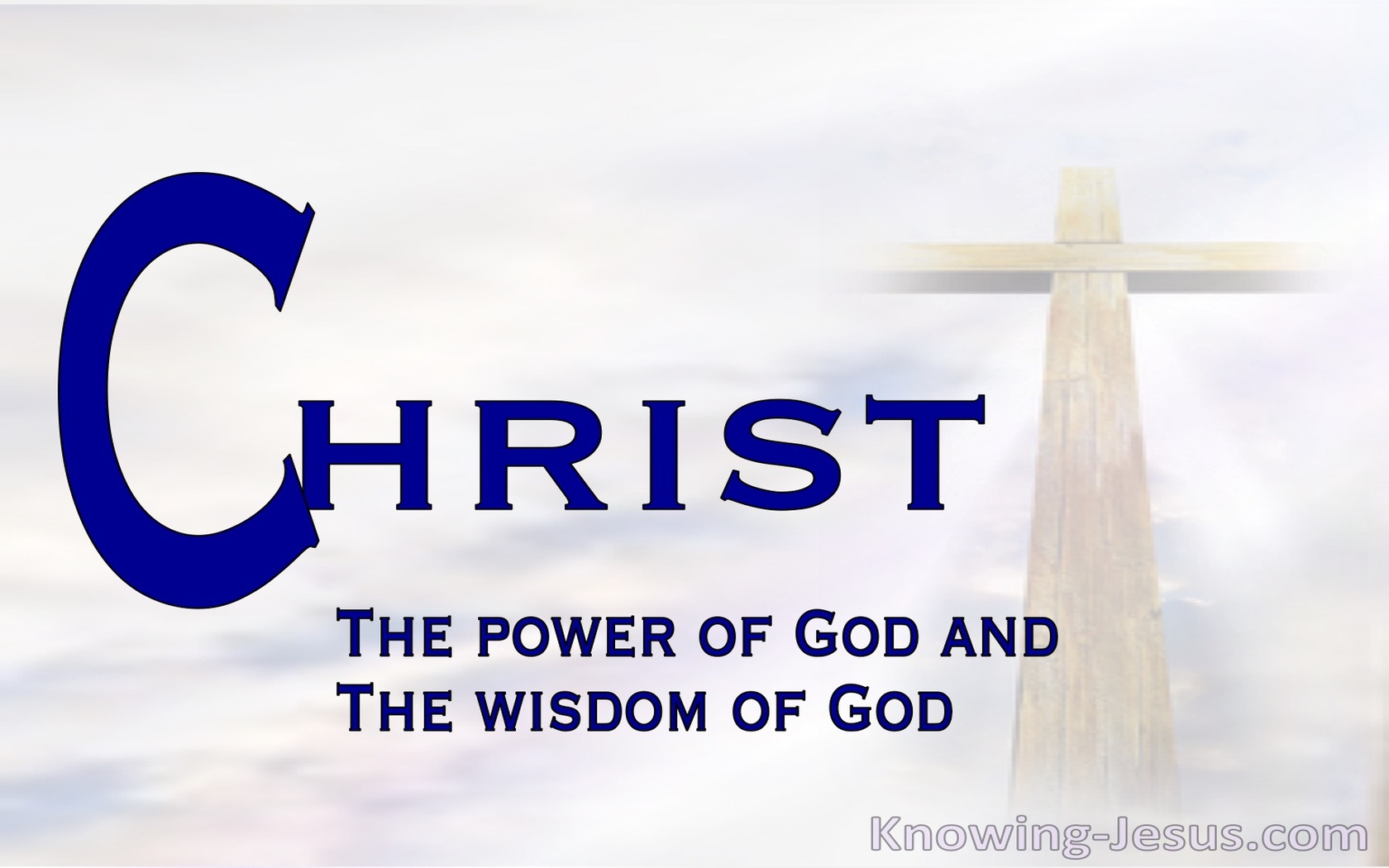 1 Corinthians 1:24 Christ The Power Of God (white)